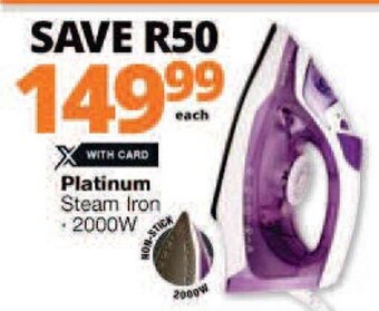 Platinum Steam Iron 2000W