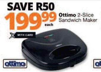 Checkers Ottimo 2-Slice Sandwich Maker offer