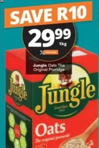 Checkers Jungle Oats The Original Porridge 1kg offer