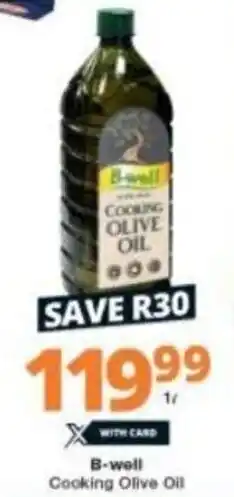 Checkers B-Well Cooking Olive Oil 1L offer