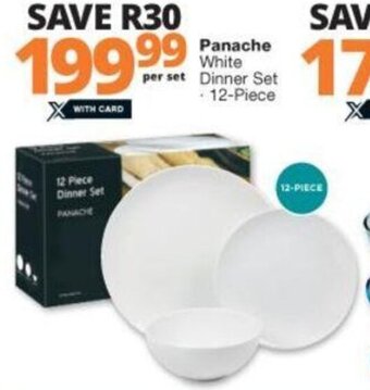 Checkers Panache White Dinner Set 12-piece offer