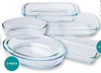 Checkers Home Discovery Oval/Rectangular Glass Roaster Set 3-piece offer