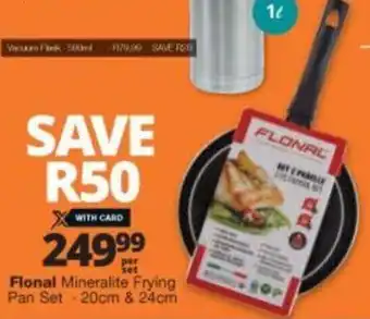 Checkers Flonal Mineralite Frying Pan Set 20cm & 24cm offer