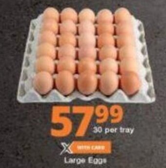 Checkers Large Eggs 30 per tray offer