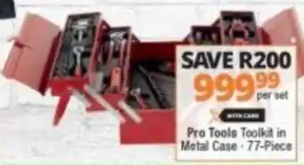 Checkers Pro Tools Toolkit in Metal Case 77-piece offer