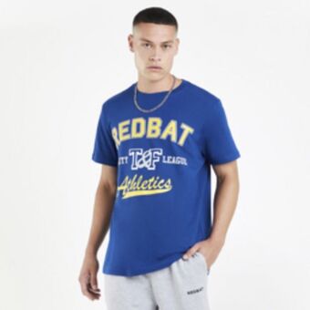 Sportscene Redbat athletics men's blue t-shirt offer