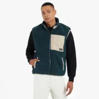 Markham Rj dark green zip through borg jacket offer