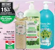 Nature's Nourishment Bath Salt 620g Or Shower Gel 1Ltr Assorted-Each ...