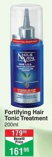 Dis-Chem Natur Vital Hair S.O.S Fortifying Hair Tonic Treatment-200ml offer