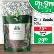 Dis-Chem Lifestyle Food Chia Seeds- 100g offer