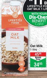 Dis-Chem Lifestyle Food Oat Milk- 1Ltr offer
