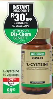 Dis-Chem Dis-Chem L-Cysteine 60 Vegecaps offer