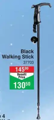 Dis-Chem Medic+ Black Walking Stick 37703 offer