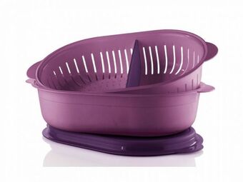 Oval server (4l) and colander