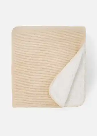 Luxe corduroy sherpa throw 180x150cm