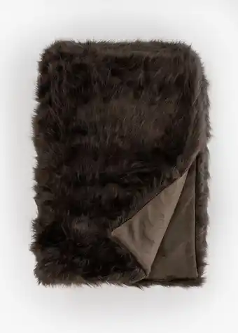 Woolworths Luxe faux fur blanket 240x150cm offer