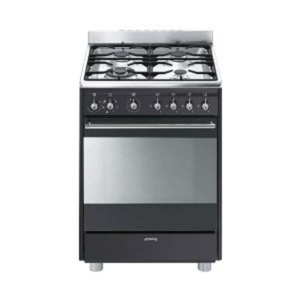 Smeg 60cm black gas/electric stove ssa60ma9 offer at Hirsch's
