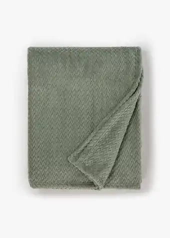Woolworths Herringbone fleece throw 180x150cm offer