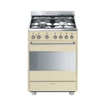 Hirsch's Smeg 60cm cream gas/electric stove - ssa60mp9 offer