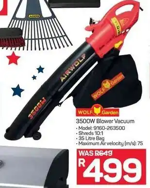 Pick n Pay Hypermarket Blower Vacuum 3500W 35 Litre Bag offer