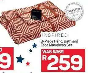 Pick n Pay Hypermarket Inspires 3-Piece Hand, Bath and Face Marrakesh Set offer