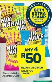 Pick n Pay Hypermarket Simba NikNaks Assorted 200g offer