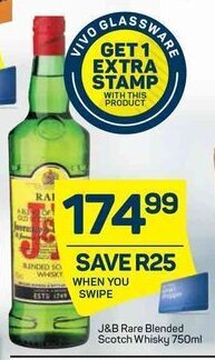 J&B Rare Blended Scotch Whisky 750ml