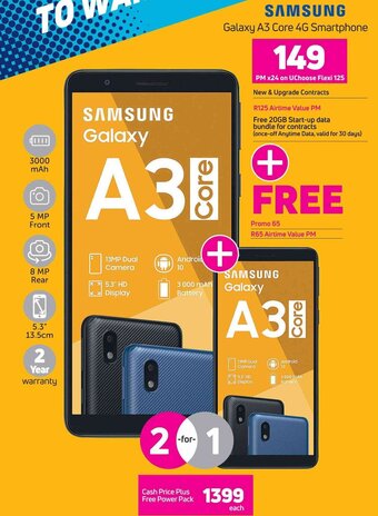 Game SAMSUNG Galaxy A3 Core 4G Smartphone offer