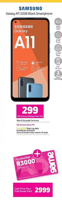 Game Samsung Galaxy A11 32GB Black Smartphone offer