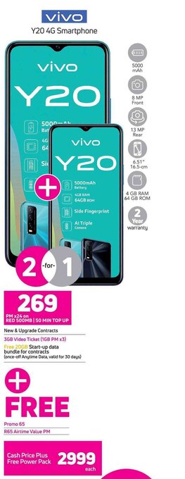 Game Vivo Y20 4G Smartphone offer