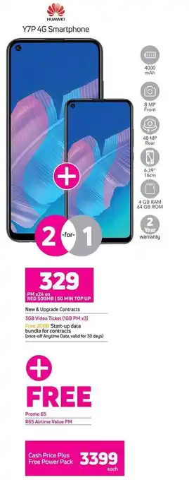 Game Huawei Y7P 4G Smartphone offer