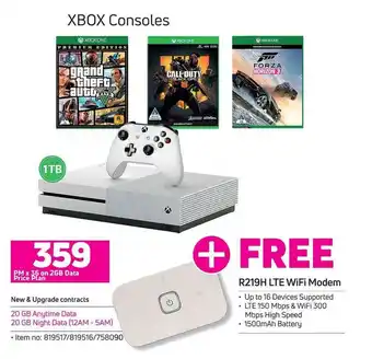 Game XBOX Consoles offer