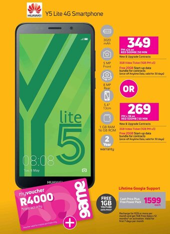 Game Huawei Y5 Lite 4G Smartphone offer