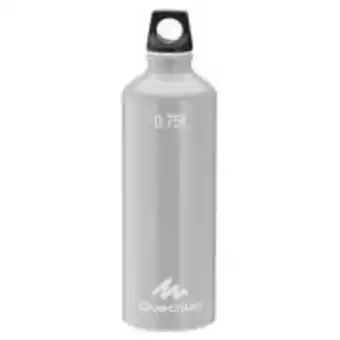 Decathlon 0.75l aluminium screw-top water bottle - grey offer