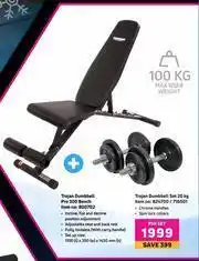 Game Trojan Dumbbell Pro 300 Bench Plus Trojan Dumbbell Set 20Kg-Per Set offer