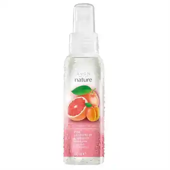 AVON Hint of nature grapefruit & apricot scented spritz 100ml offer