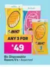 Bic Disposable Razors (Assorted)-For Any 3 x 5's