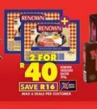 Shoprite Renown bacon 2 offer