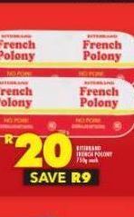 Shoprite Ritebrand polony offer