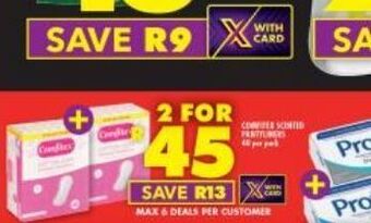 Shoprite Comfitex pantyliners 2 offer