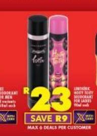 Shoprite Lentheric deodorant offer