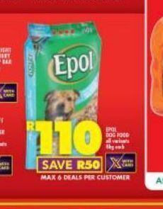 Shoprite Epol dog food offer