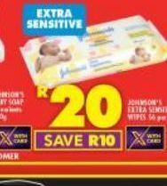 Shoprite Johnson's baby wipes offer