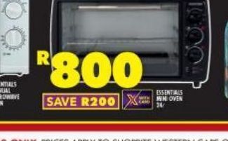 Shoprite Essentials mini oven offer