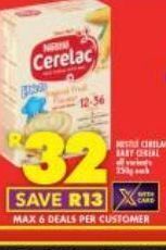 Shoprite Nestlé cerelac cereals offer
