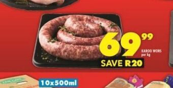 Shoprite Karoo wors offer