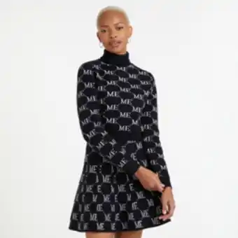 The FIX Women's black and white co-ord 'me' monogram skirt offer