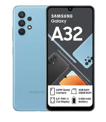 Takealot Samsung galaxy a32 128gb dual sim - awesome blue offer