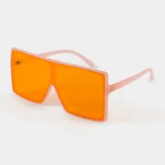 The FIX Women's orange large frame sunglasses offer