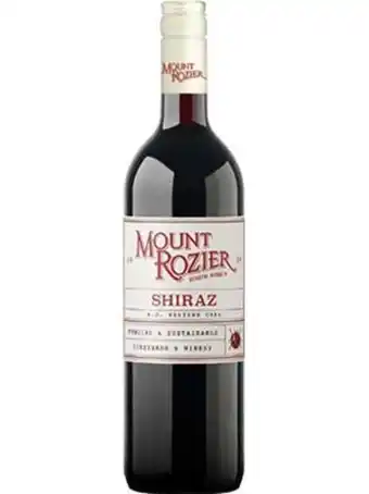 Getwine Mount rozier classic shiraz 2020 offer